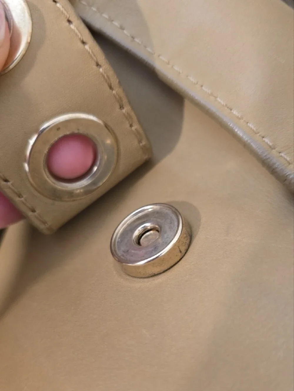 Jimmy Choo Tan Leather Satchel with Gold Hardware